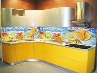 Интерьерная панель Цитрусовый бум на кухне