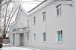 Сайдинг светло-серый отделка фасада фото