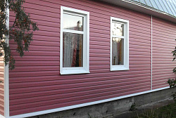 Сайдинг красный фото