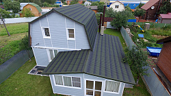 Битумная черепица Ондулин зеленая фото