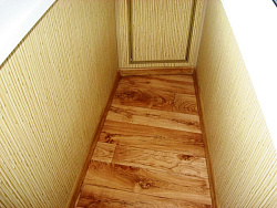 Панели ПВХ Бамбук отделка лоджии фото